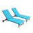 Chaise Lounge Outdoor, 2 Piece Lounge Chair With Wheels, Tanning Chair With 5 Adjustable Positions For Patio, Beach, Yard, Pool-72153520