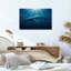 Tableau sur toile représentant une baleine sous l'eau (lot de 1)-498714741