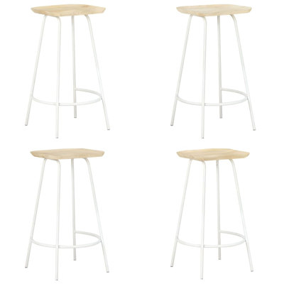 Bar Stool Bar Seat Counter Height Island Stool for Pub Solid Mango Wood by 17 Stories