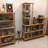 Solid Wood Bookcase With Open Shelves, Modern Bookshelf