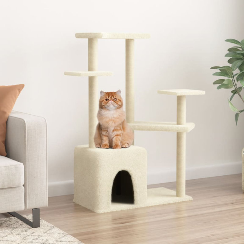 107.5cm H Cat Tree, Cream