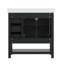 Ensemble de meuble-lavabo simple 36 po avec lavabo, armoire, tablette de rangement ouverte et tiroirs de rangement Caniya-1045739430-1030693171-1030700852