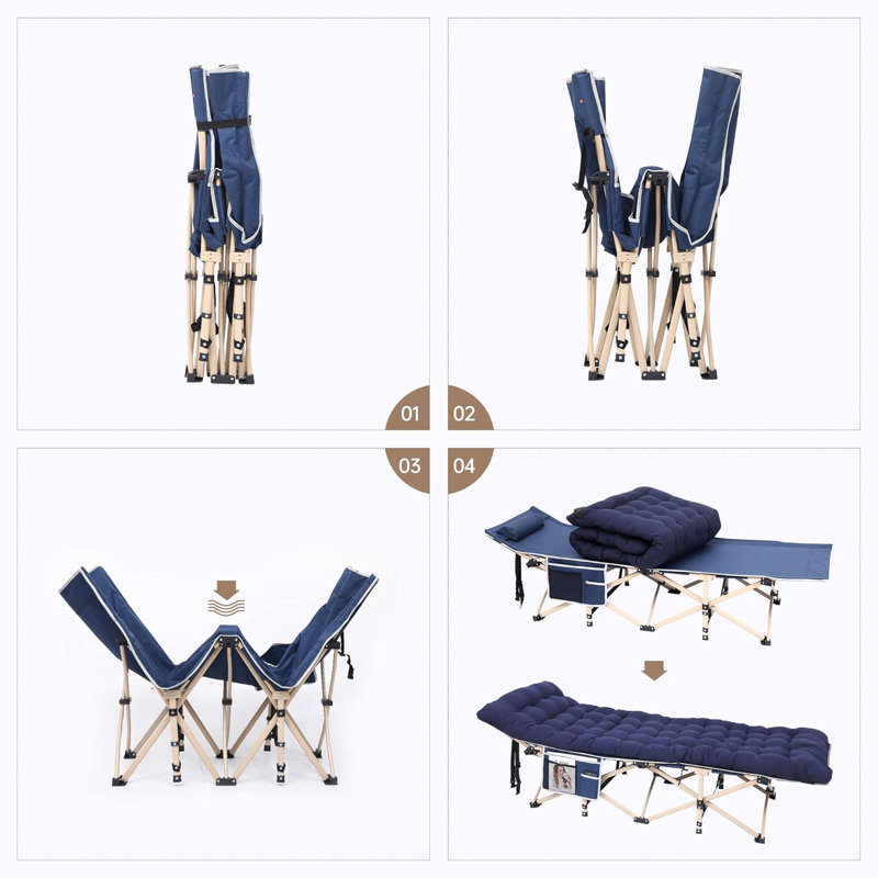 Lit de bébé, Bleu