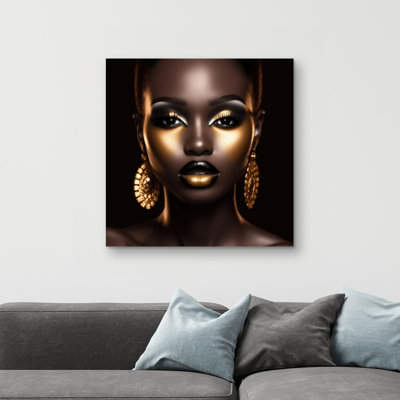 Piercing gaze - 32"x32" art on canvas