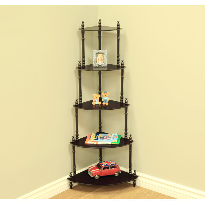 Ogden Corner Bookcase, Dark Cherry