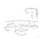 5 Seater Garden Sofa Set Off-White Mondello
