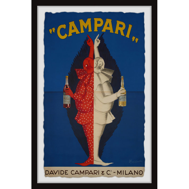«Campari», reproduction encadrée, H 36 po x l 24 po