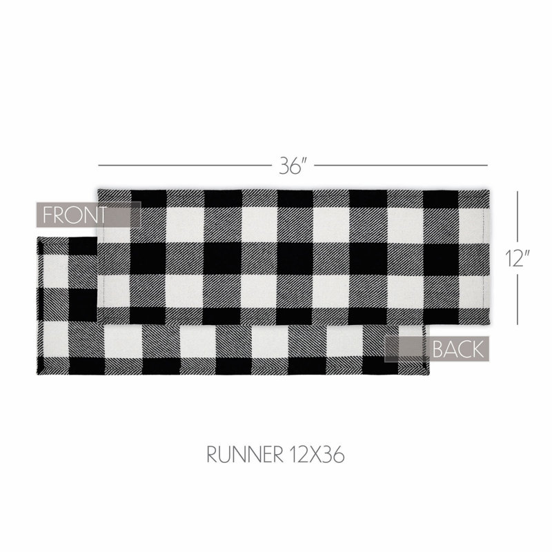 Annie Buffalo Check Dining Linens, 36" x 12"
