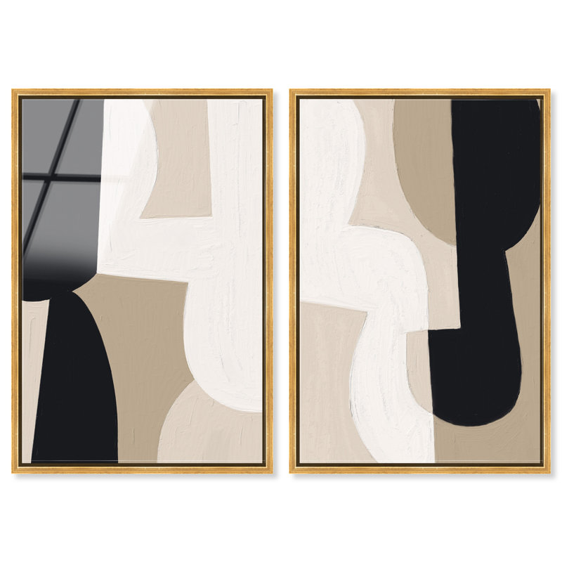 El Modernista Set High-Gloss Frameless Acrylic Glass Wall Art Abstract Print by Oliver Gal, Ready to Hang, 10 x 15