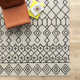 Navagio Moroccan Handmade Tufted Wool Ivory/Black Area Rug
