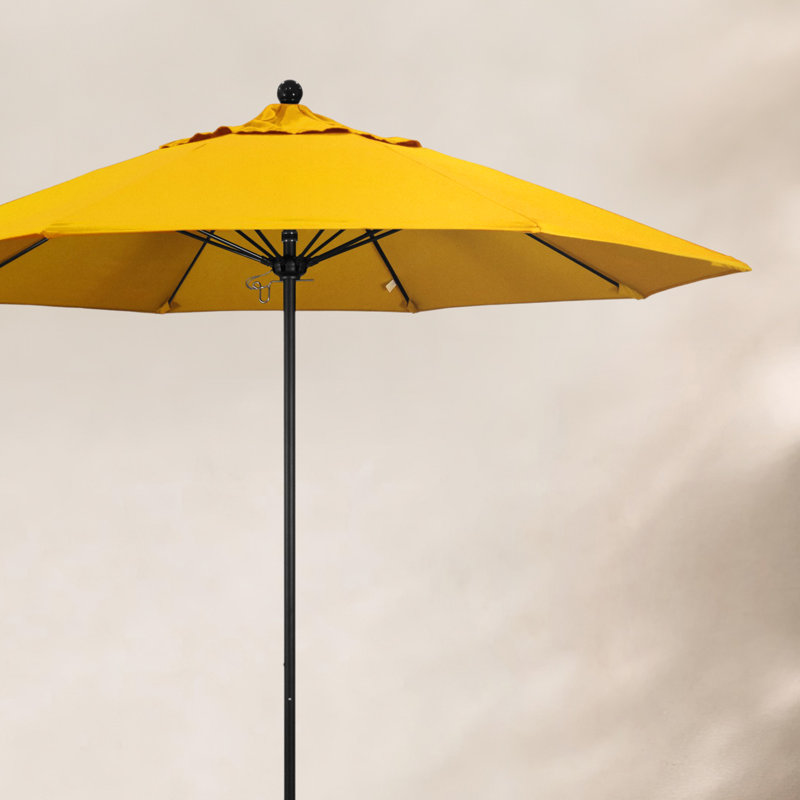 Parasol de marché 9 pi Maria, Toile Sunbrella® jaune tournesol
