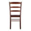 Chaise d'appoint en bois massif noyer antique Alaina, H 34,7 po x l 16,6 po x P 18,49 po-615289055