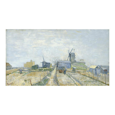 Montmartre: moulins et jardins potagers par Vincent van Gogh - Estampe numérique