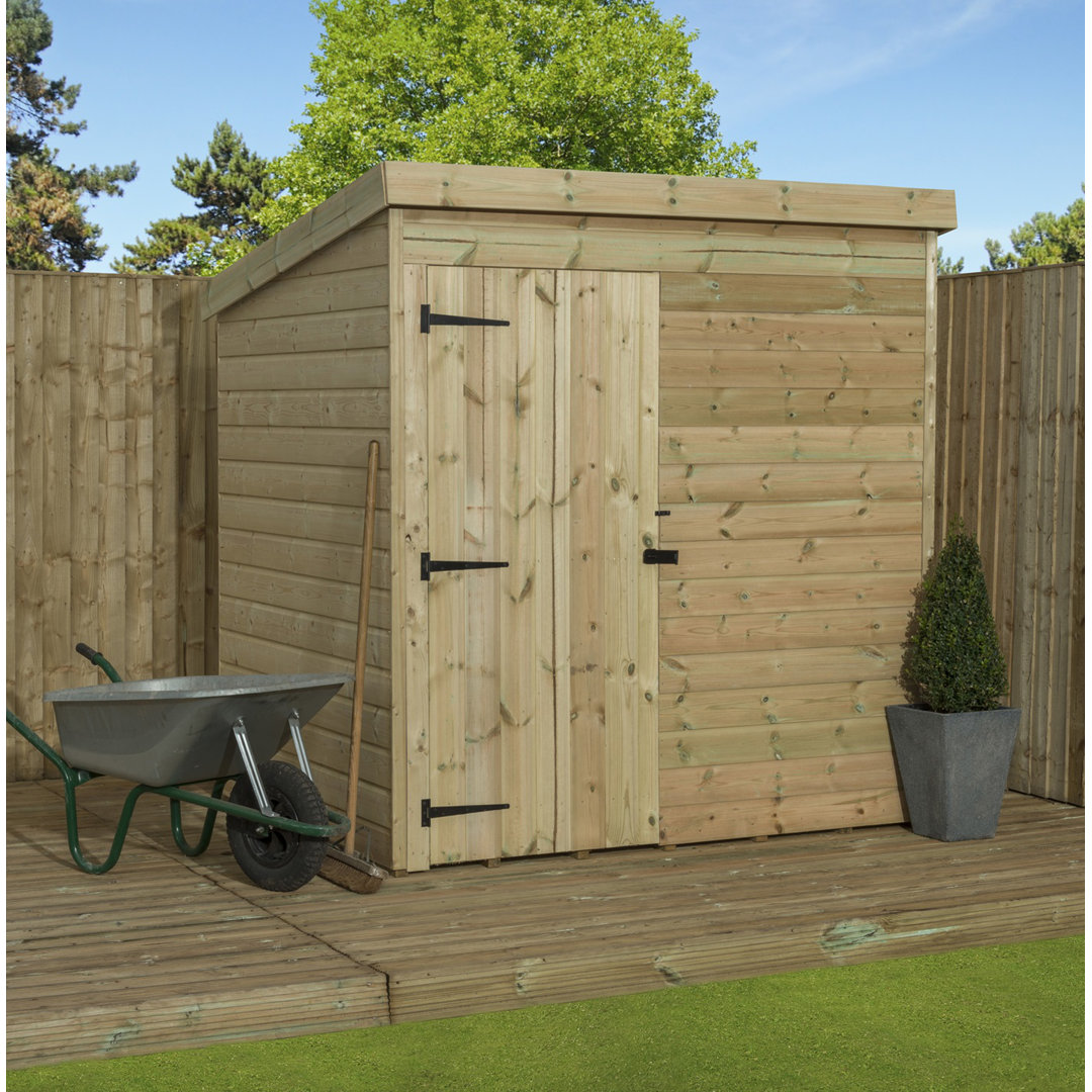 7 Ft. W x 6 Ft. D Shiplap Pent Wooden Shed