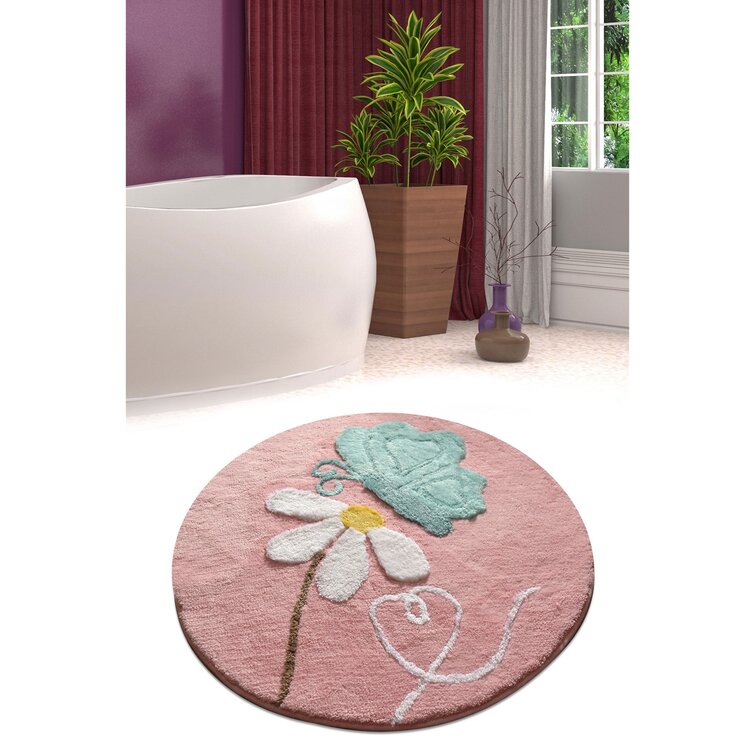 Bless international Bath Rug with Non-Slip Backing