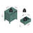 Allysyn 22.7" 2 Drawer Nightstand-913948782-931287793