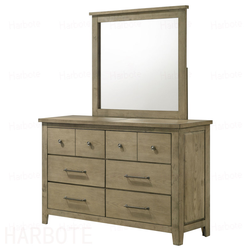 Commode 6 tiroirs avec miroir