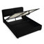 Lit plateforme tapissier hydraulique avec tête de lit intégrée, cadre de lit de chambre à coucher avec espace de rangement-303976996-303976997