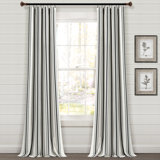 Cotton Blend Semi Sheer Curtain Pair