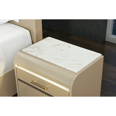 Genesis Gold Dresser With Led