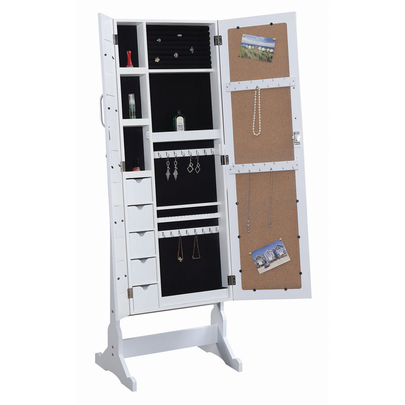 Armoire à bijoux avec miroir