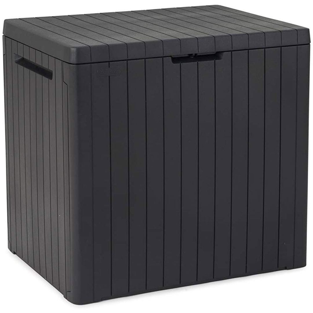 B&Q -  City Box 113L Polypropylene Garden StorageGraphite (H) 0.55M X (W) 0.58M - Image 3