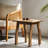 Natural Stained Acacia Wood Outdoor End Table, Weather-Resistant Square Patio Side Table For Garden & Living Room-135903753