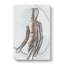 Wooden Artist Mannequin In Abstract - Wrapped Canvas-55320046