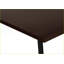 Bureaux, bureau d'ordinateur en L industriel avec tablettes de rangement, L 48 po, stratifié espresso | Métal noir