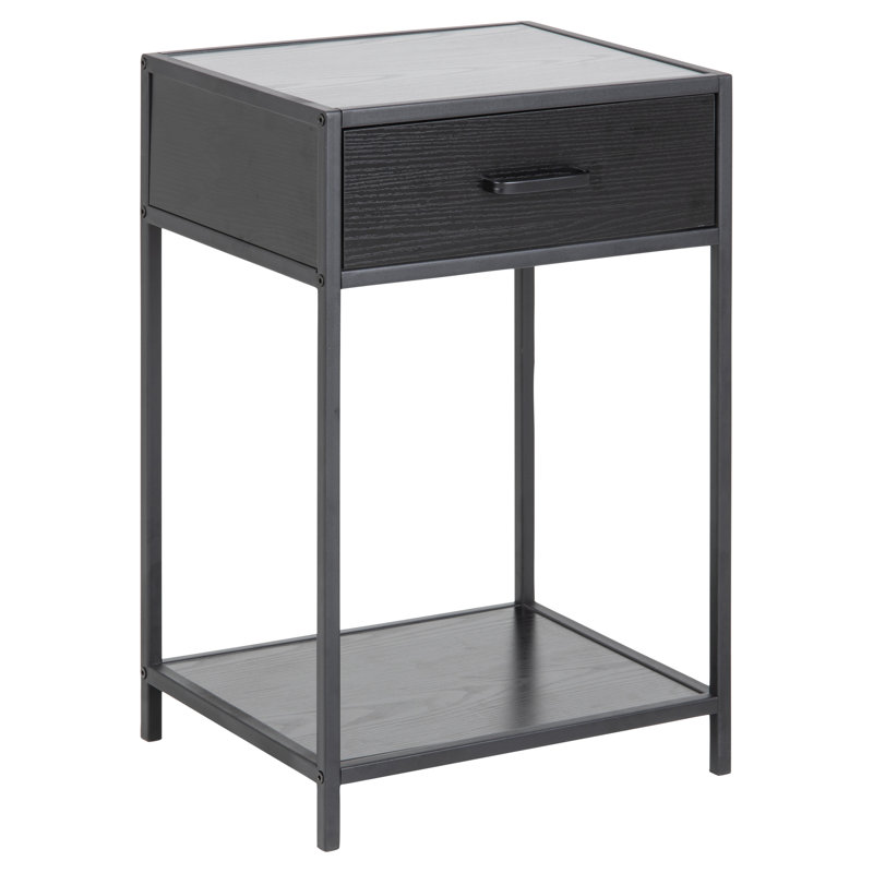 Imel 42cm W Manufactured Wood Bedside Table