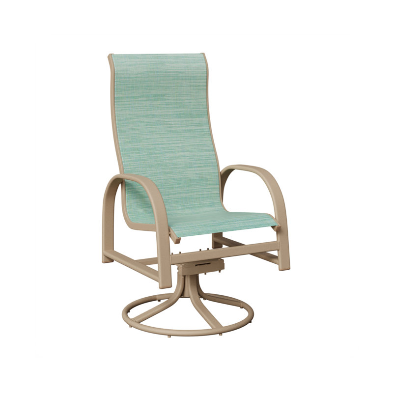 Chaise berçante berçante berçante Berlin, Paysage marin, Aluminium moucheté Sahara