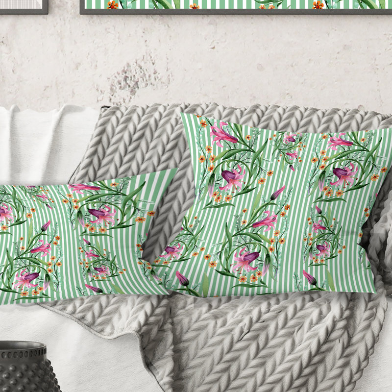 Coussin Floral, 16 po x 1 po