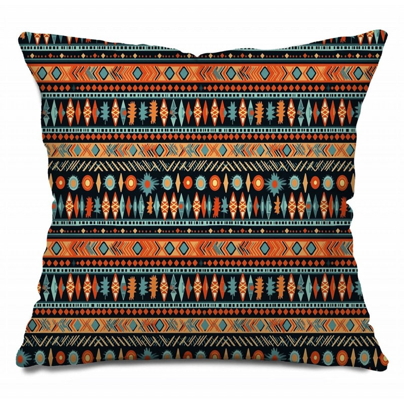 Native Throw Pillow, 16"H x 16"W