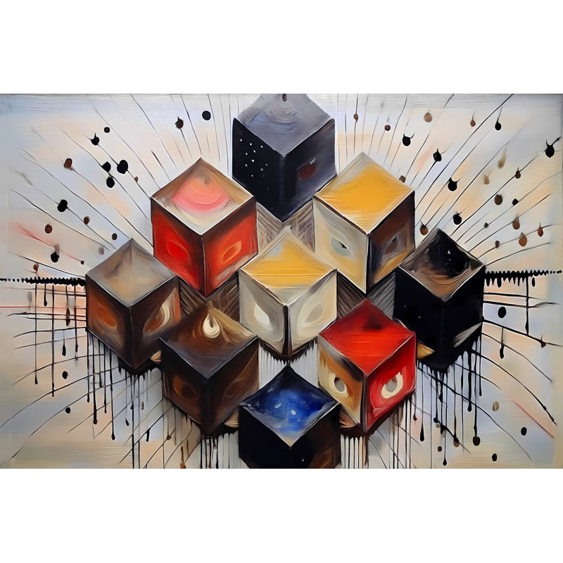 Cosmic Cubes, 20" H x 30" W