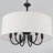 6 - Light 17.95'' Dimmable Modern Farmhouse Drum Candle Chandelier With Oatmeal Linen Shade For Kitchen Island Bedroom-702477611-671090086