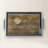 Elegant Glass Tray, 19.7 x 11.4 x 1.4 inches | 100% Durable Glass Construction | Easy to Clean with Damp Cloth | Ideal for Serving, Decorative Display, and Organizing | Stylish Addition to Home Décor-1495510000