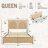 Designer Curved Three-dimensional Texture High-back Storage Bed-280270360