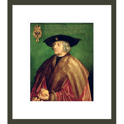 «Emperor Maximilian I» par Albrecht Dürer, impression giclée sur cadre