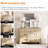 Farmhouse Dresser TV Stand With 6 Drawers For Tvs Up To 55 Inch, Oak-1342388496