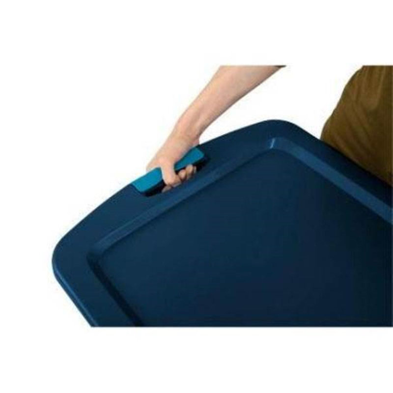 Loquet et porte 12 gallons Sterilite, 72 Quart, Bleu, 12-Pack
