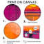 Jeu de ping-pong orange et mauve au coucher du soleil-107183769-107183774