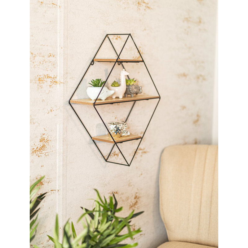 Hagedorn 3 Piece Diamond Bracket Shelf