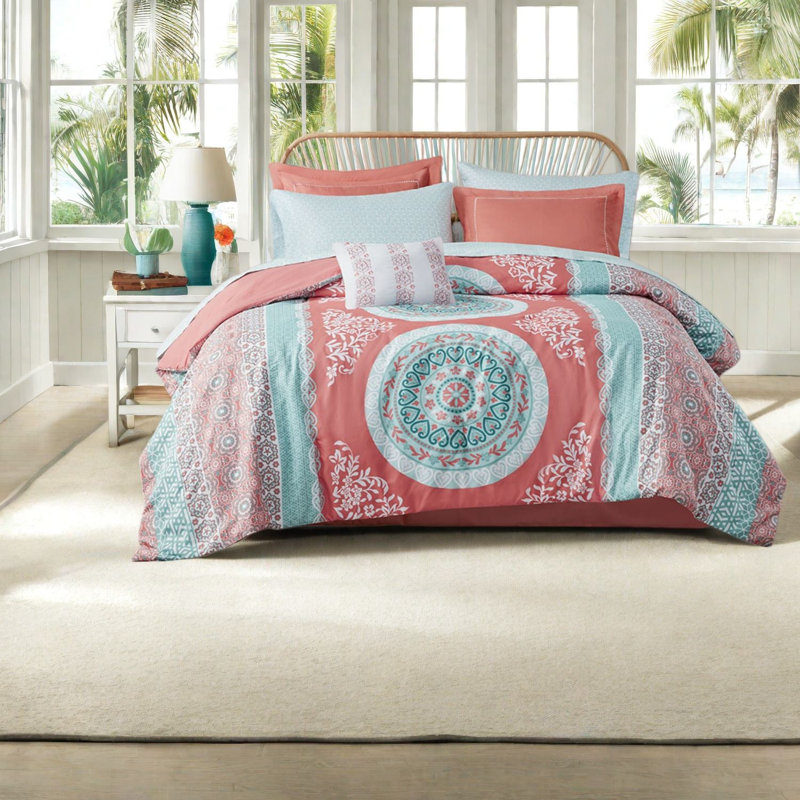 Complete Twin Xl Bedding Sets, Polyester Boho Medallion Style For Home