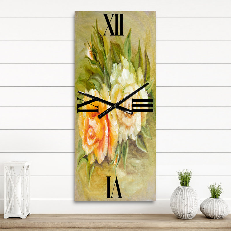 Horloge murale Vinage Roses, Grand