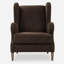 Fauteuil d'appoint en tissu brun Nevai