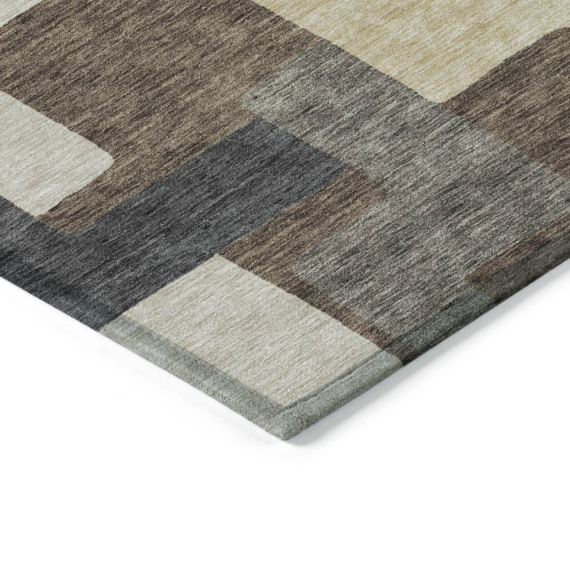 Tapis intérieur / extérieur Neysa, Rectangle 5 pi x 7 pi 6 po