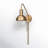Luke Steel Plug-in Armed Sconce-557911997