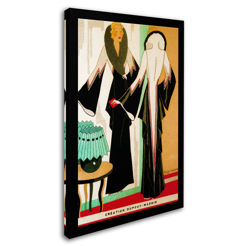 « déco mode 1932 », reproduction d’impression sur toile tendue, H 19 po x l 12 po