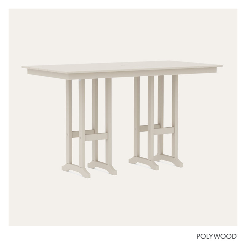 Farmhouse 37" x 72" Dining Table, Cream, 42.06"H x 37.72"W x 72"L