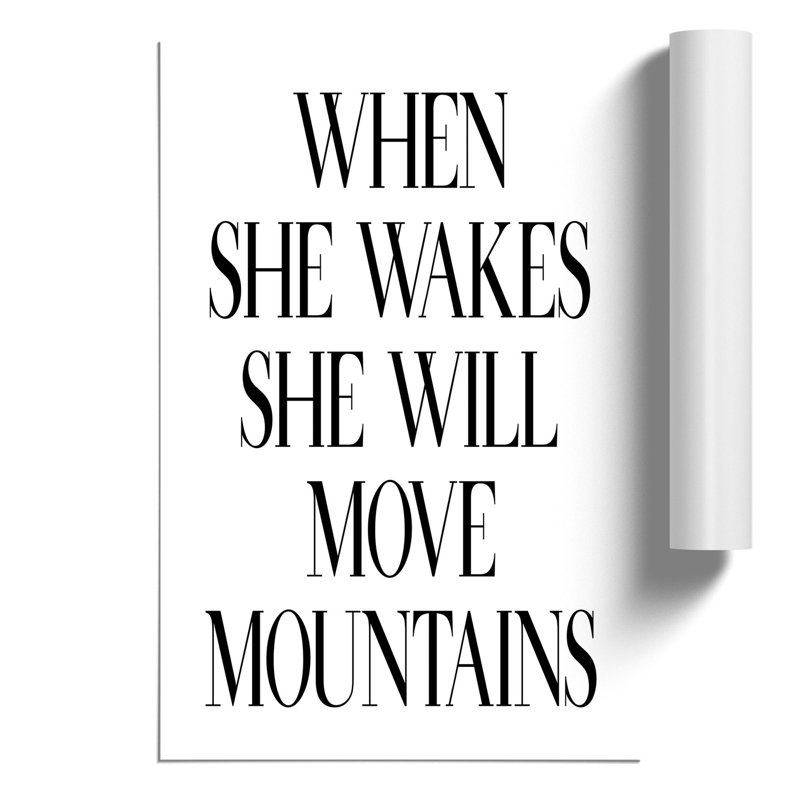 When She Wakes - Frameless Print, 42cm H x 30cm W x 0.1cm D